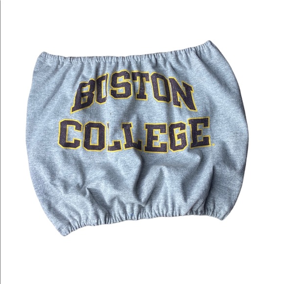 SOLD⭐️Boston College Reworked Crop Tube Top - Picture 2 of 4